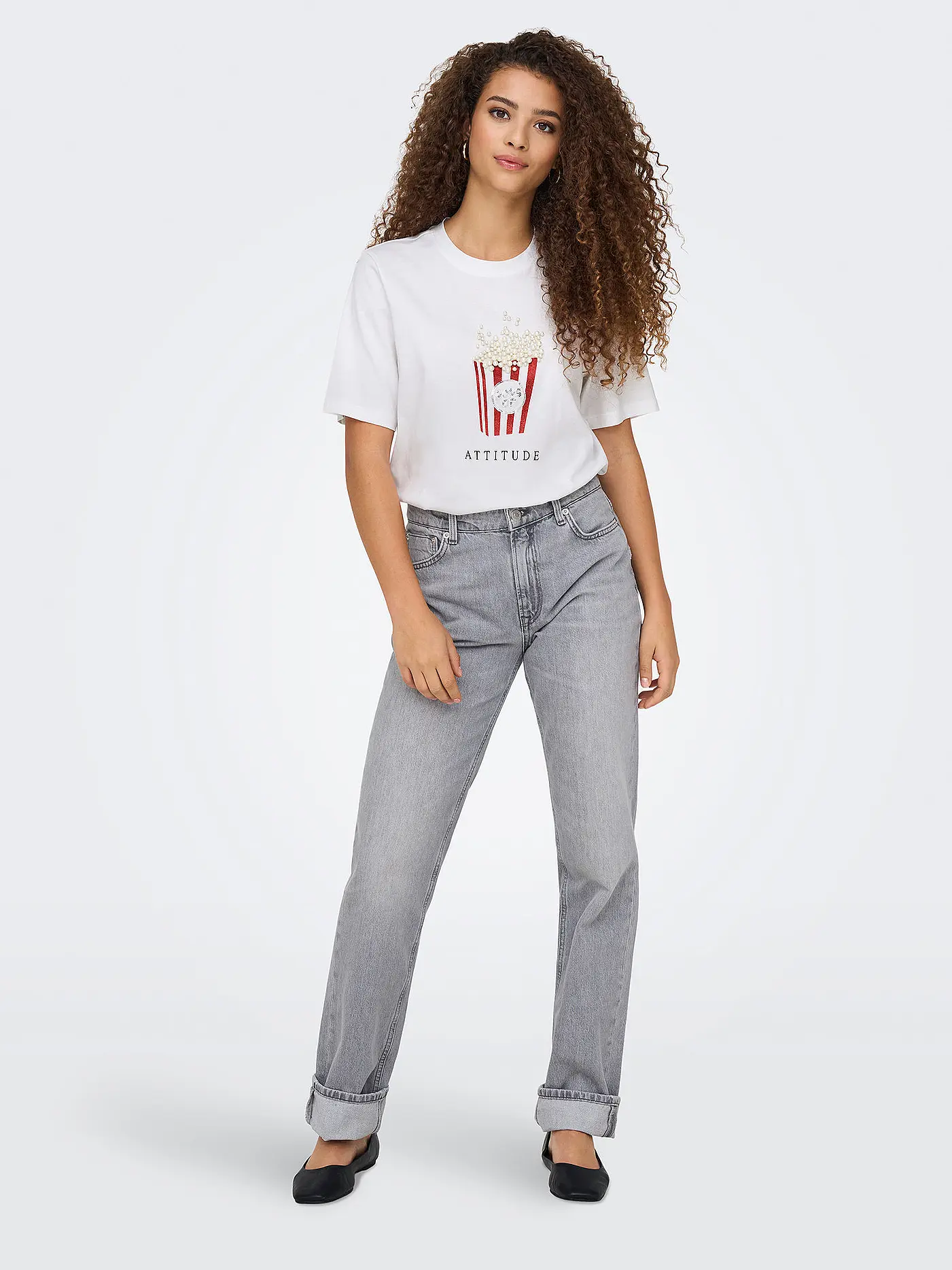 ONLY | T-Shirt ONLBURST | weiss